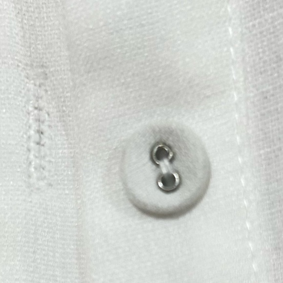 Princess Polly white oversized button down rayon shirt size 6 - Picture 7 of 9